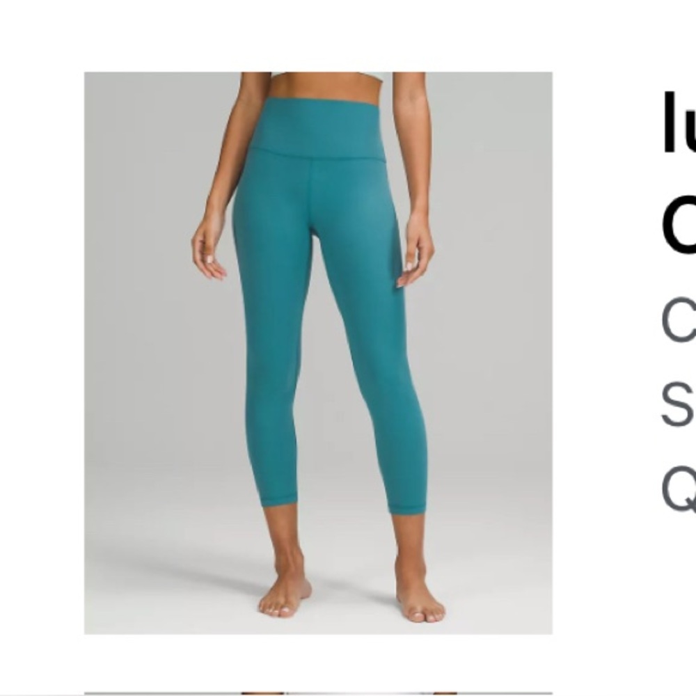 Lululemon Align Crop 23" in Blue